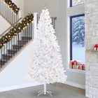 Kunstkerstboom 300 cm wit met 300 LED roze