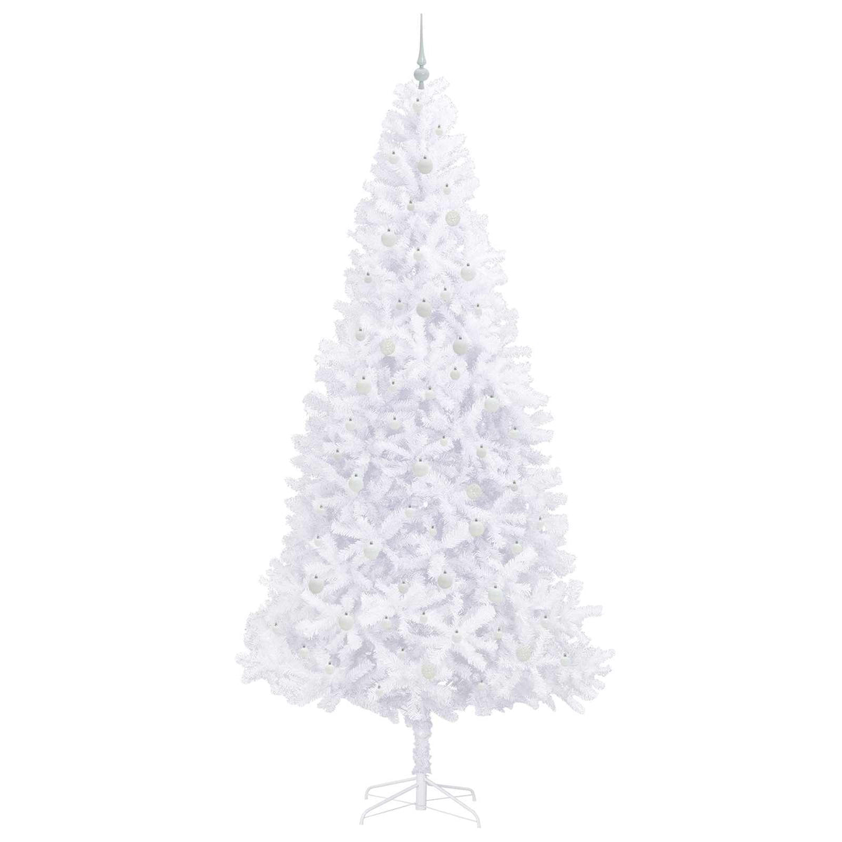 Kunstkerstboom met 300 LED Wit 300 cm PVC en staal