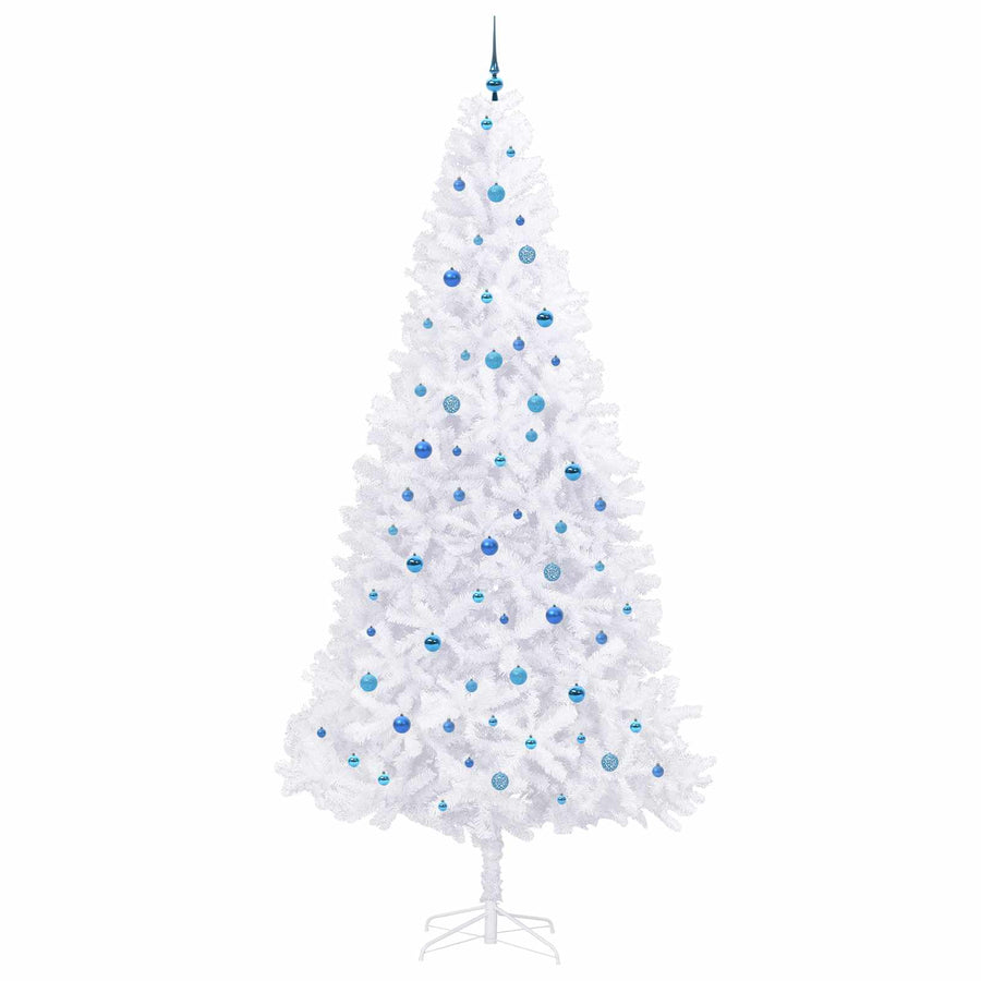 Kunstkerstboom met 300 LED Wit 300 cm PVC en staal