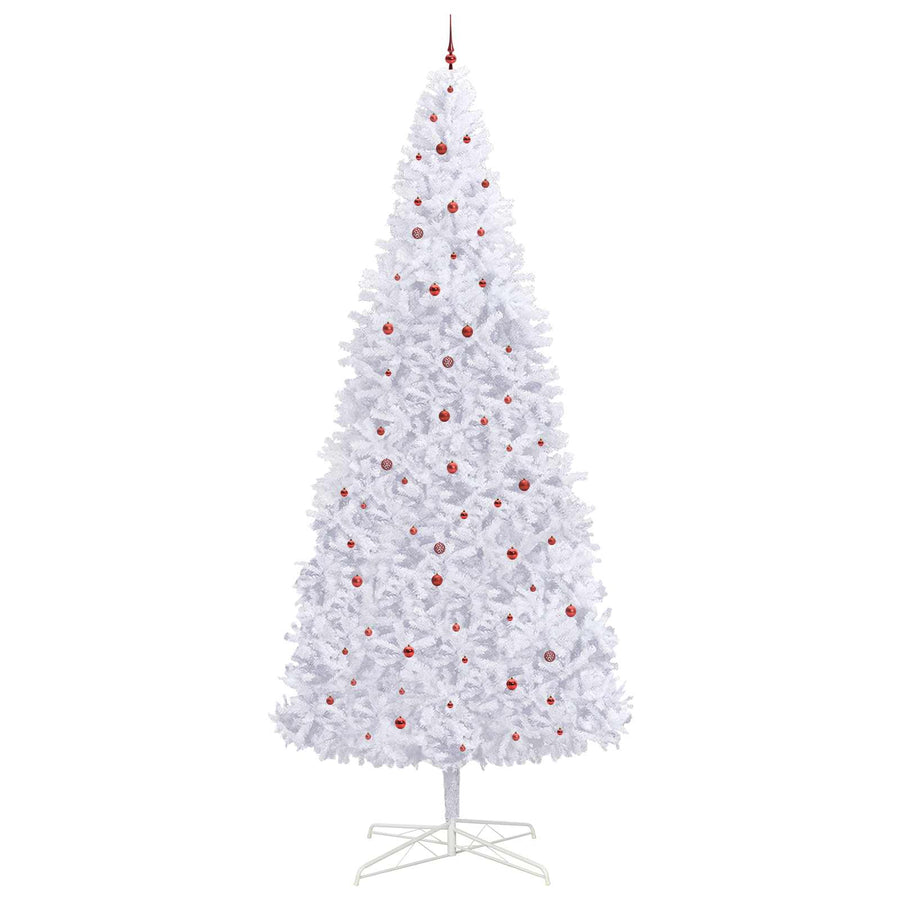 Kunstkerstboom met 300 LED Wit 400 cm PVC en staal