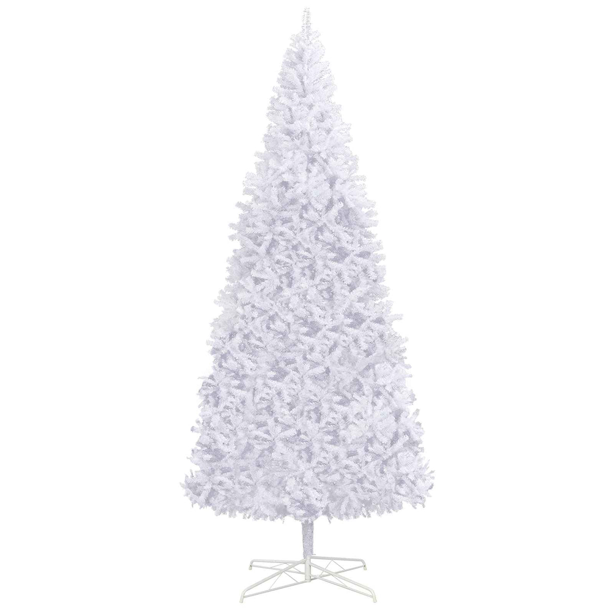 Kunstkerstboom met 300 LED Wit 400 cm PVC en staal