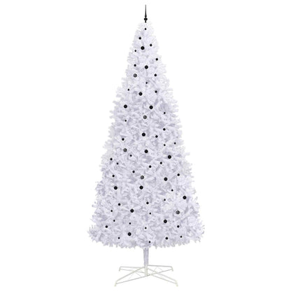 Kunstkerstboom met 300 LED Wit 400 cm PVC en staal