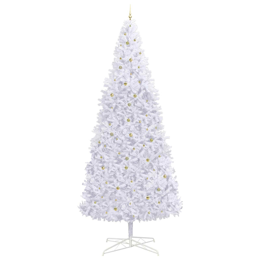 Kunstkerstboom met 300 LED Wit 400 cm PVC en staal