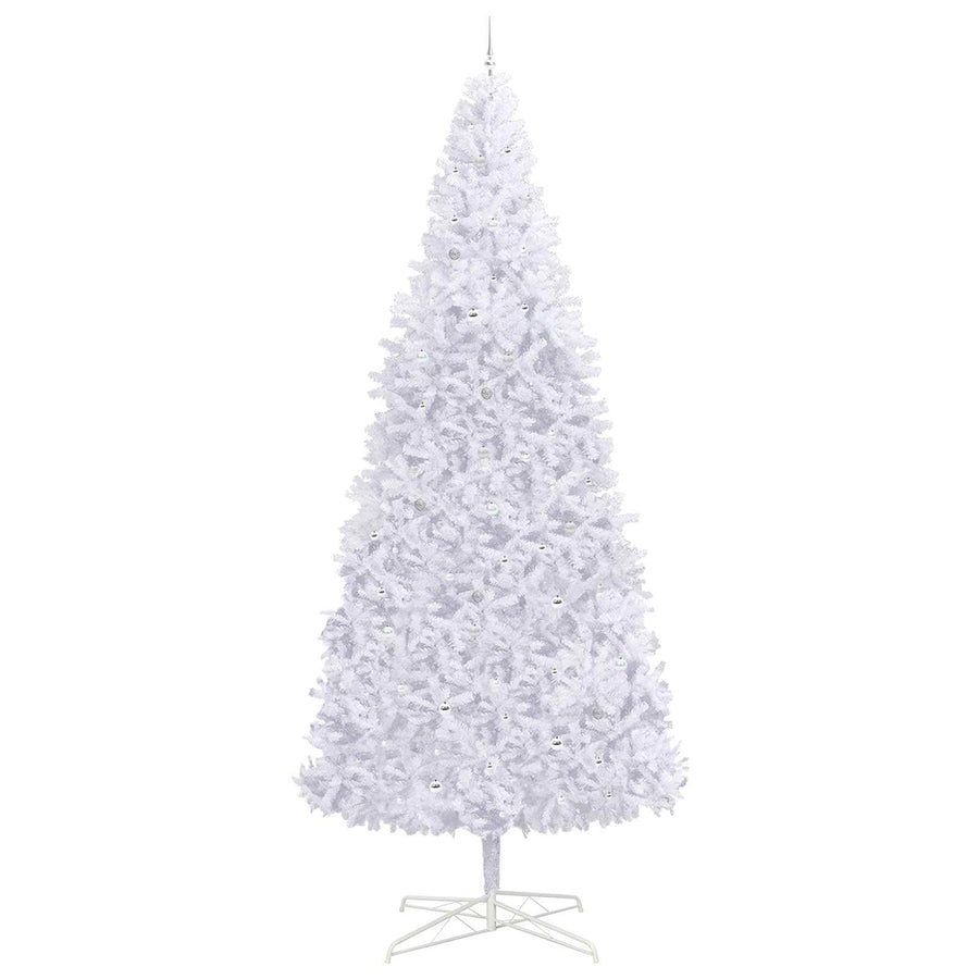 Kunstkerstboom met 300 LED Wit 400 cm PVC en staal