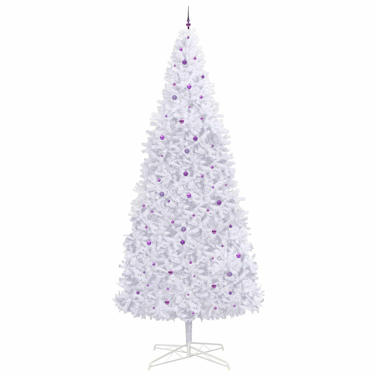 Kunstkerstboom met 300 LED Wit 400 cm PVC en staal