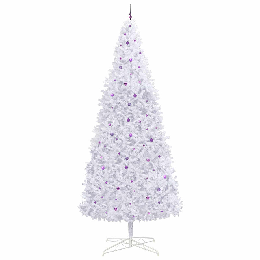 Kunstkerstboom met 300 LED Wit 400 cm PVC en staal