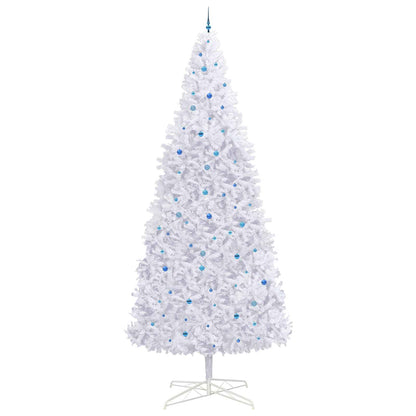 Kunstkerstboom met 300 LED Wit 400 cm PVC en staal