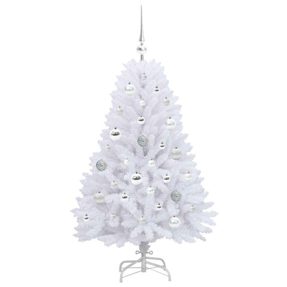 Kunstmatige Inklapbare Kerstboom Wit 120 cm PVC en Staal