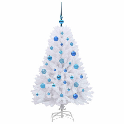Kunstmatige Inklapbare Kerstboom Wit 120 cm PVC en Staal