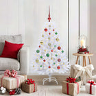 Artificial Collapsible Christmas Tree White 120 cm PVC and Steel