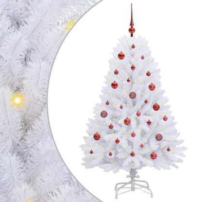 Kunstmatige Inklapbare Kerstboom Wit Pvc En Staal 150 cm