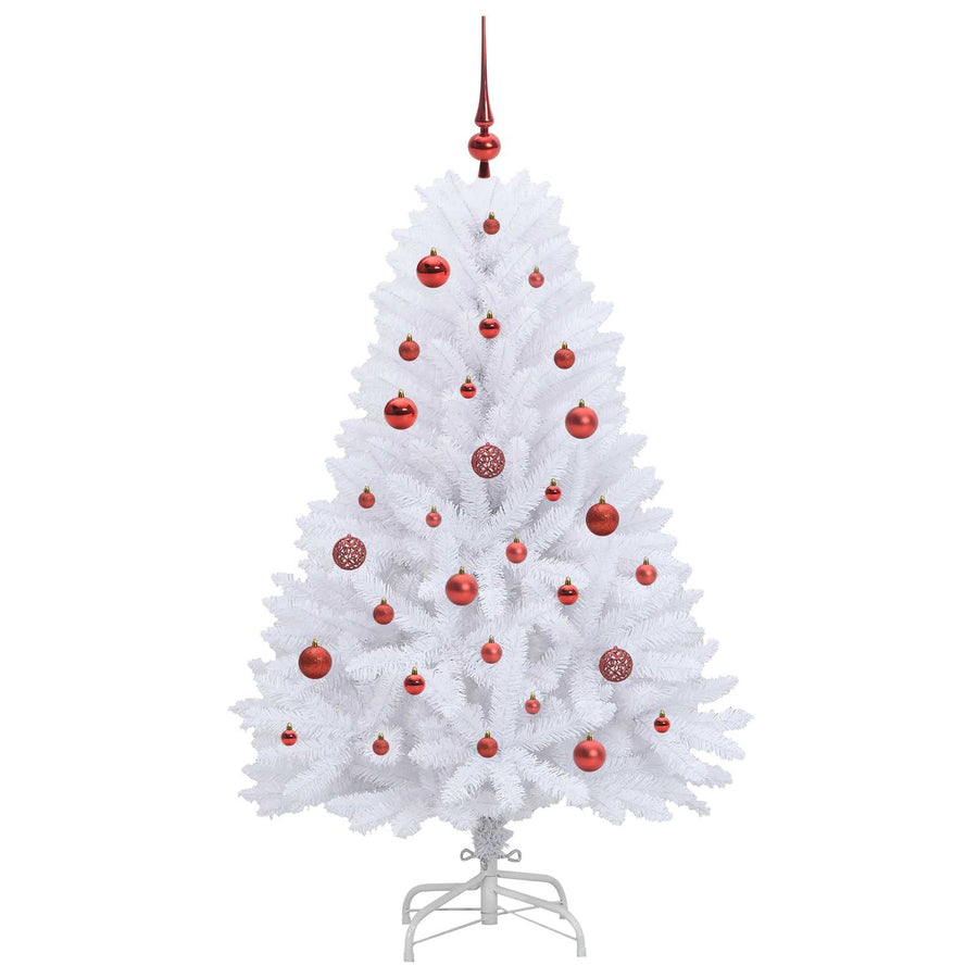 Kunstmatige Inklapbare Kerstboom Wit Pvc En Staal 150 cm