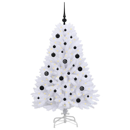 Kunstmatige Inklapbare Kerstboom Wit Pvc En Staal 150 cm