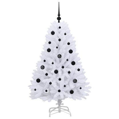 Kunstmatige Inklapbare Kerstboom Wit Pvc En Staal 150 cm
