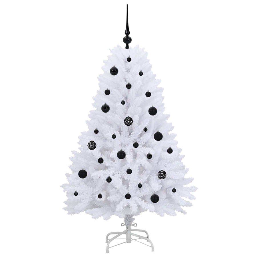 Kunstmatige Inklapbare Kerstboom Wit Pvc En Staal 150 cm