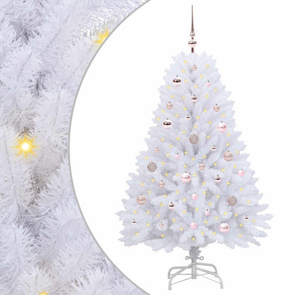 Kunstmatige Inklapbare Kerstboom Wit Pvc En Staal 150 cm