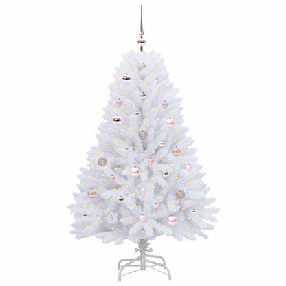 Kunstmatige Inklapbare Kerstboom Wit Pvc En Staal 150 cm