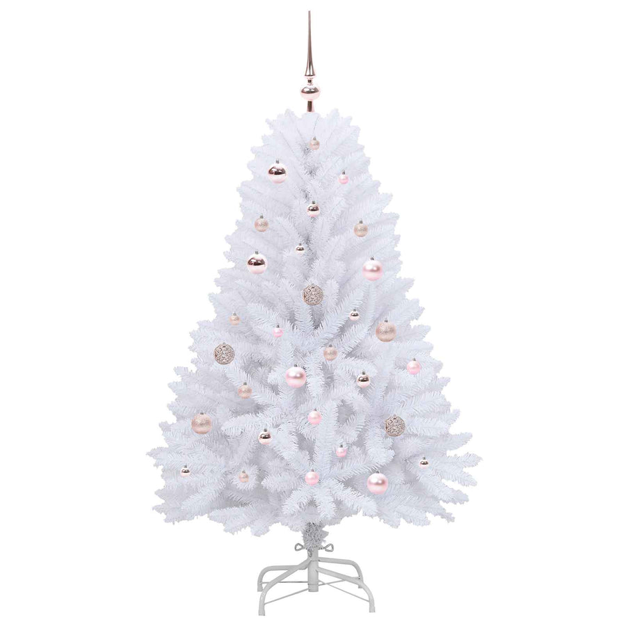 Kunstmatige Inklapbare Kerstboom Wit Pvc En Staal 150 cm