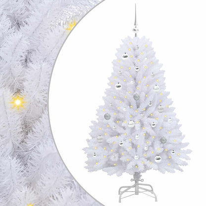 Kunstmatige Inklapbare Kerstboom Wit Pvc En Staal 150 cm