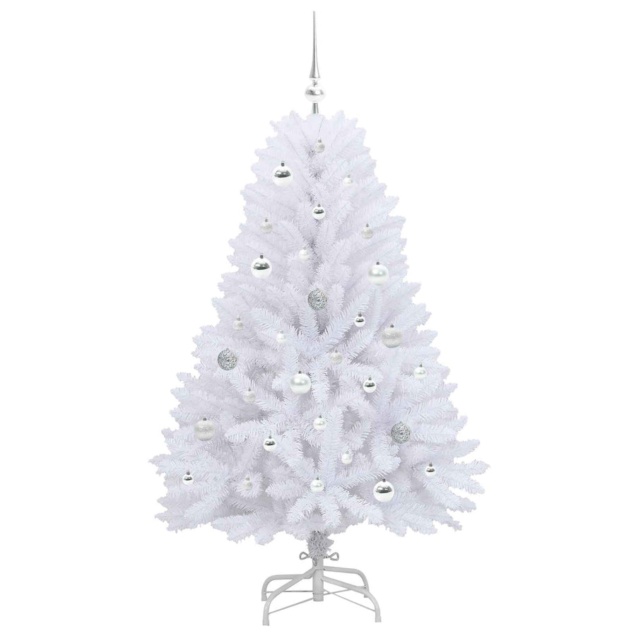 Kunstmatige Inklapbare Kerstboom Wit Pvc En Staal 150 cm