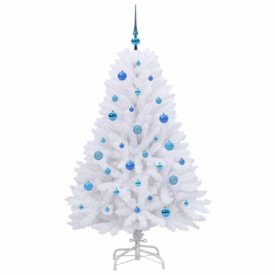 Kunstmatige Inklapbare Kerstboom Wit Pvc En Staal 150 cm