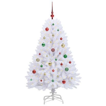 Kunstmatige Inklapbare Kerstboom Wit Pvc En Staal 150 cm