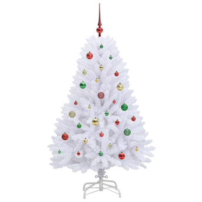 Kunstmatige Inklapbare Kerstboom Wit Pvc En Staal 150 cm