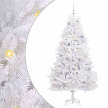 Kunstmatige Inklapbare Kerstboom Wit 180 cm PVC en staal