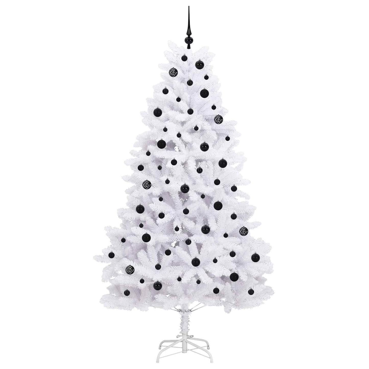 Kunstmatige Inklapbare Kerstboom Wit Pvc En Staal 210 cm
