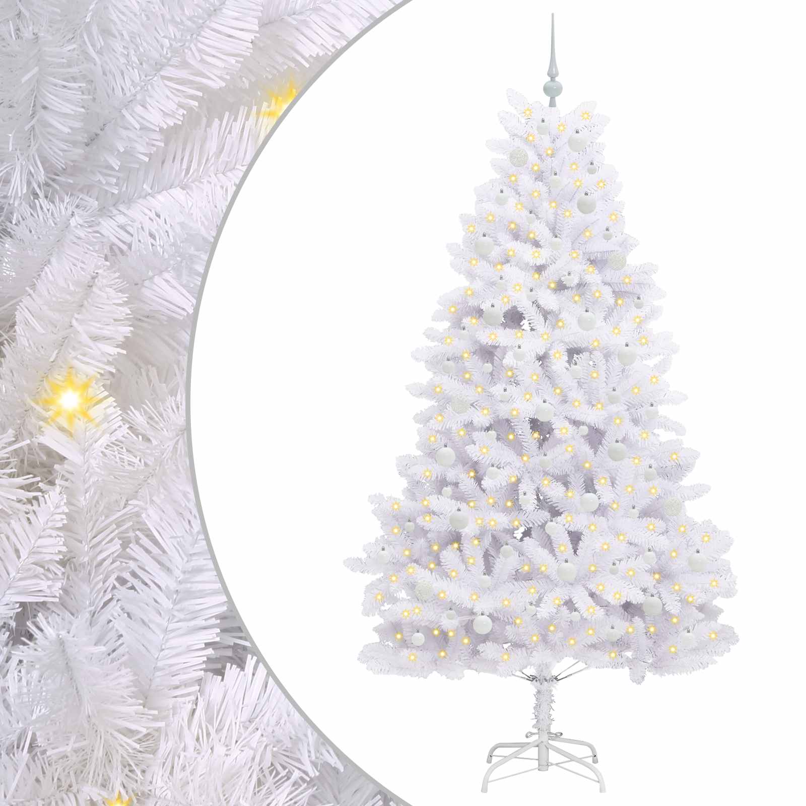 Kunstmatige Inklapbare Kerstboom Pvc En Staal 210 cm
