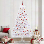Kerstboom wit 240 cm PVC staal
