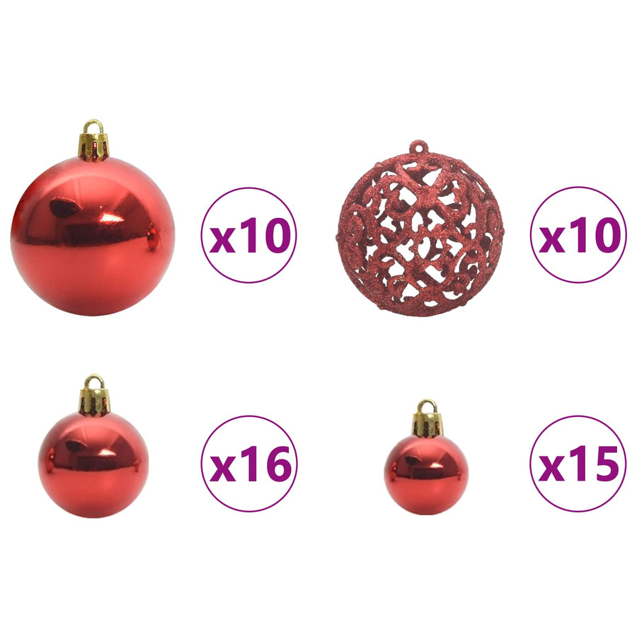 Kunstmatige Inklapbare Kerstboom Wit 240 cm PVC en staal