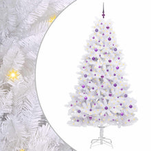 Kunstmatige Inklapbare Kerstboom Wit 240 cm PVC en staal