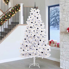 Kunstmatige Inklapbare Kerstboom Wit 270 cm PVC en staal