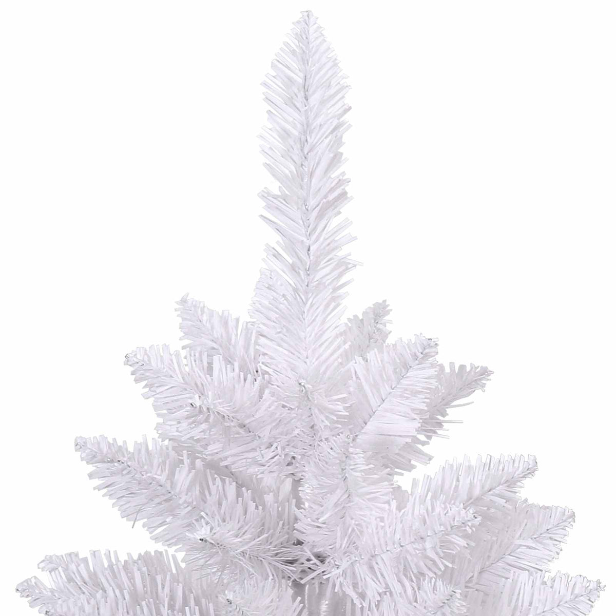 Kunstmatige Inklapbare Kerstboom Wit 270 cm PVC en staal