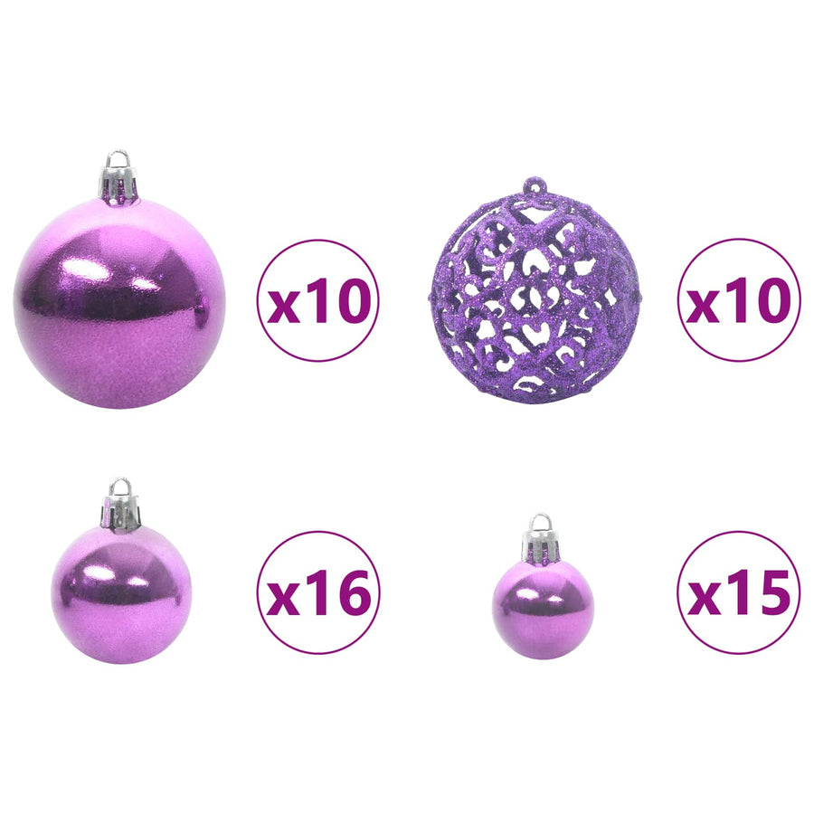 Kunstmatige Inklapbare Kerstboom Wit 300 cm PVC en staal
