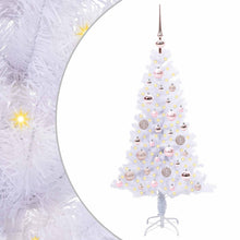 Kunstkerstboom met 150 LED Wit 120 cm PVC en Staal