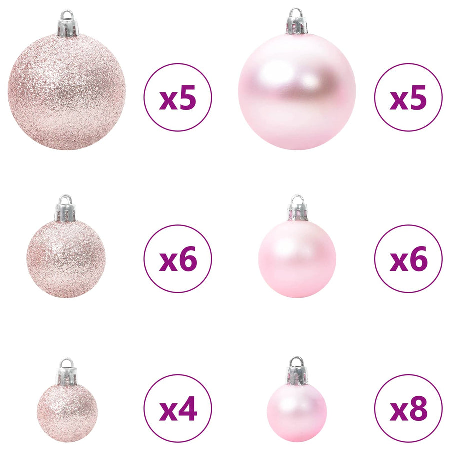 Kunstkerstboom met 150 LED Wit 120 cm PVC en Staal