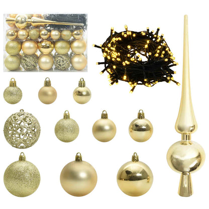 Kunstkerstboom met 150 LED Wit 120 cm PVC en Staal