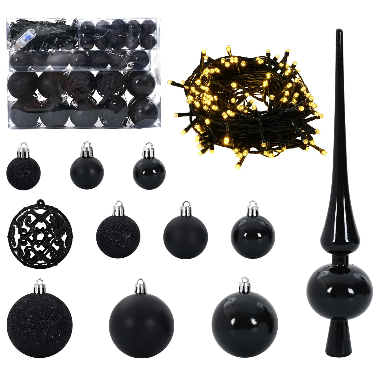 Kunstkerstboom met 150 LED Wit 150 cm PVC en Staal