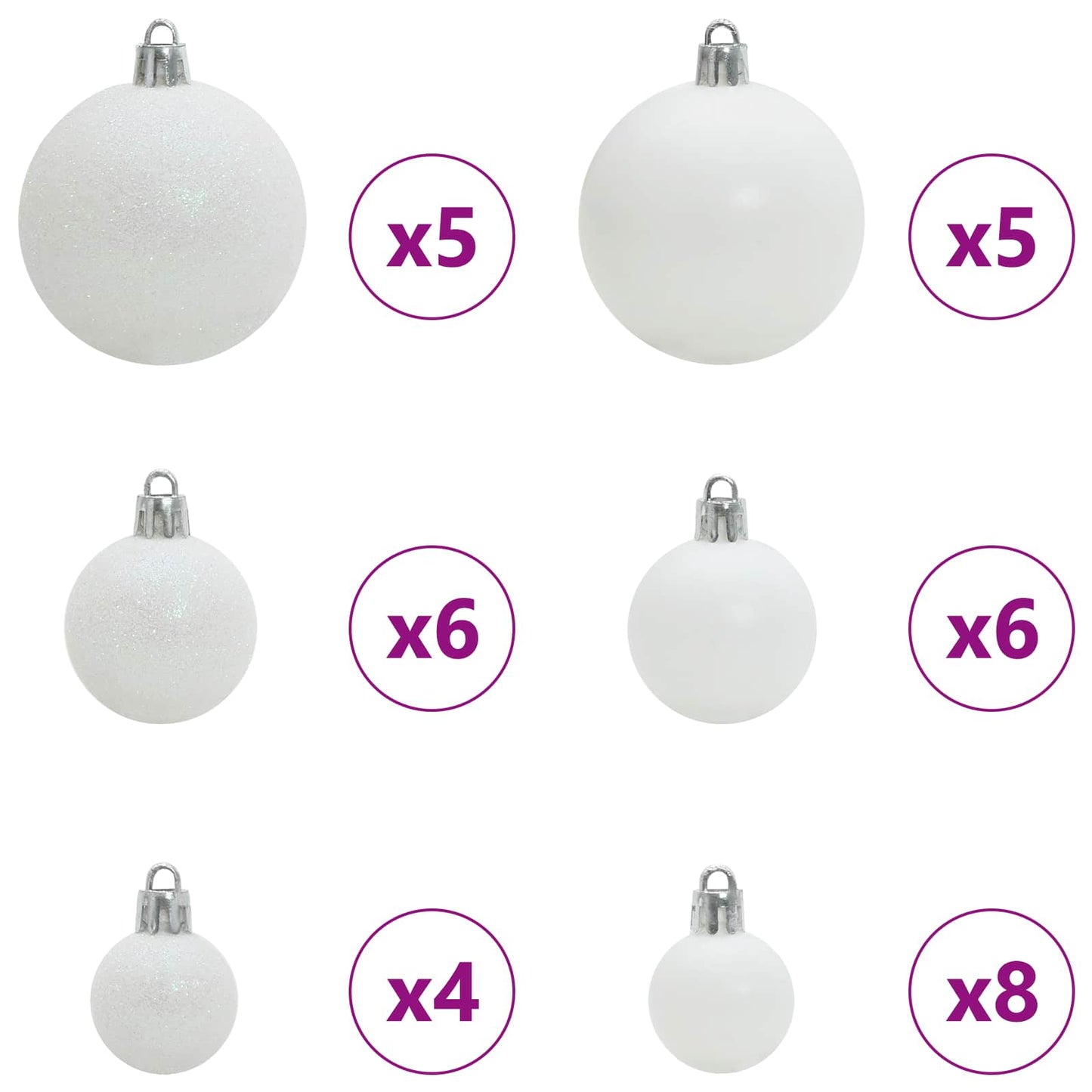 Kunstkerstboom met 150 LED Wit 150 cm PVC en Staal
