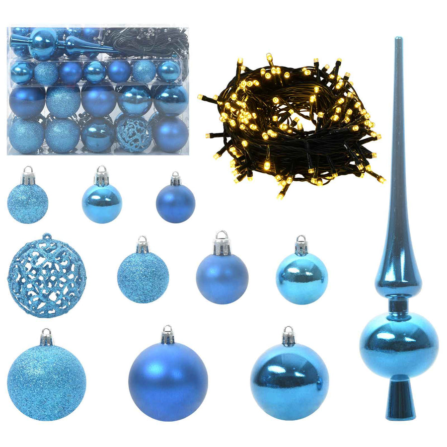 Kunstkerstboom met 150 LED Wit 150 cm PVC en Staal