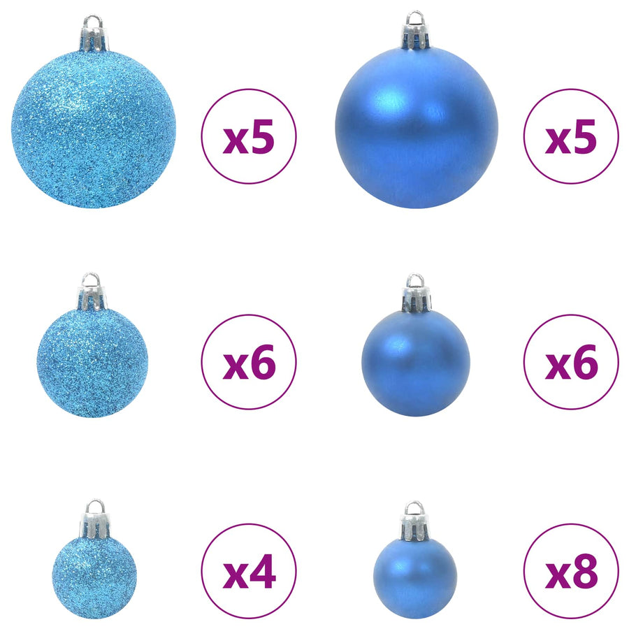 Kunstkerstboom met 150 LED Wit 150 cm PVC en Staal