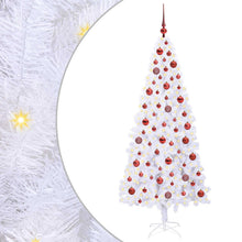 Kunstkerstboom met 300 LED Wit 180 cm PVC en staal
