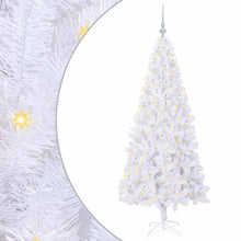 Kunstkerstboom met 300 LED Wit 180 cm PVC en staal
