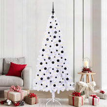 Kunstkerstboom met 300 LED Wit 210 cm PVC en staal