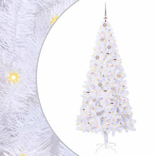 Kunstkerstboom met 300 LED Wit 210 cm PVC en staal