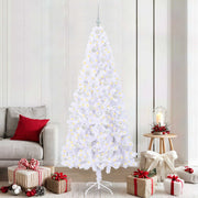 Kunstkerstboom 210 cm wit met 300 LED PVC staal