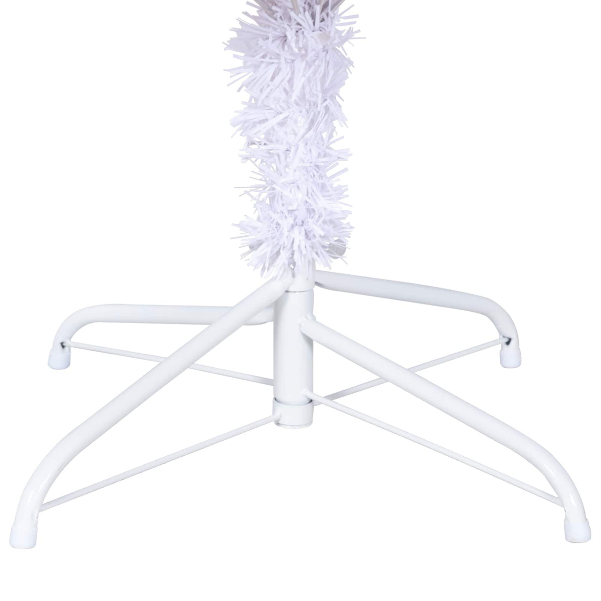 Kunstkerstboom met 300 LED Wit 210 cm PVC en staal