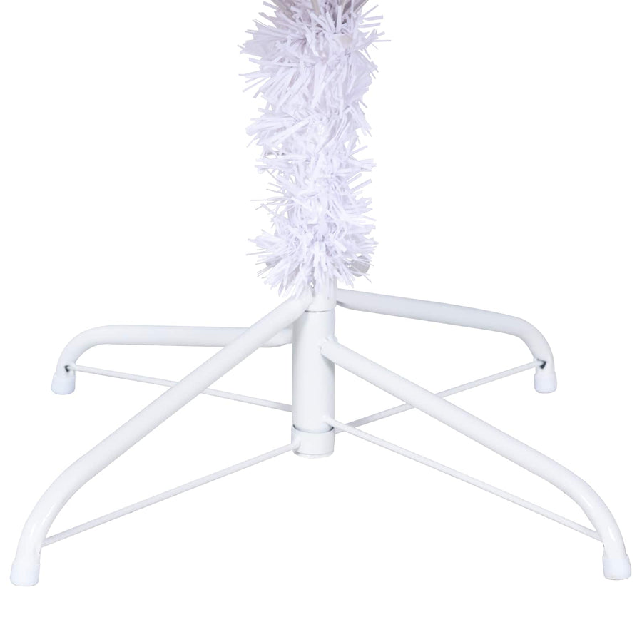 Kunstkerstboom met 300 LED Wit 210 cm PVC en staal